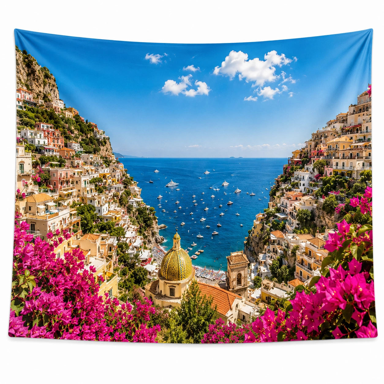 Tenture Murale Paysage Méditerranéen 150x130 cm