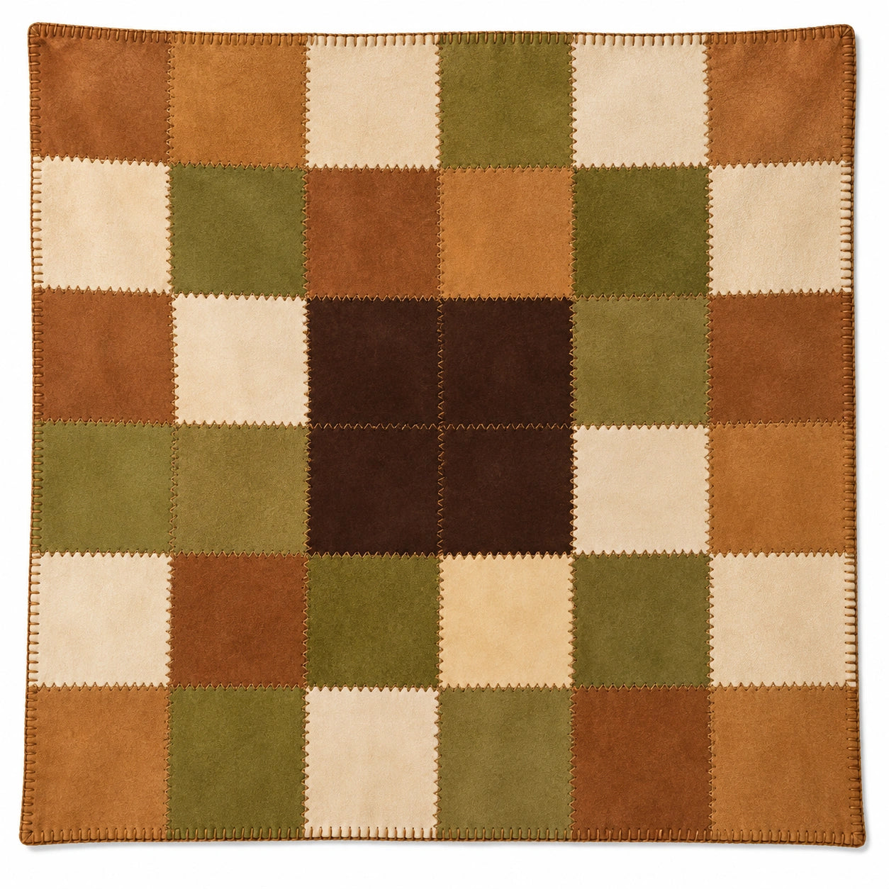Tapis Patchwork Multicolore 100x100 cm