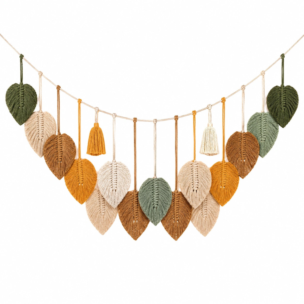 Guirlande Murale Bohème Feuilles Multicolores